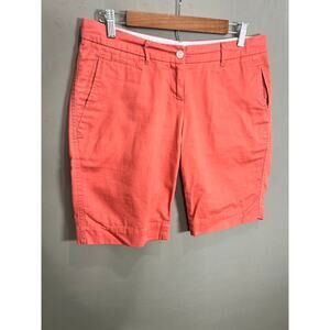 Nantucket Brand Womens Size 4 Chino Pink Salmon Shorts Casual Comfort